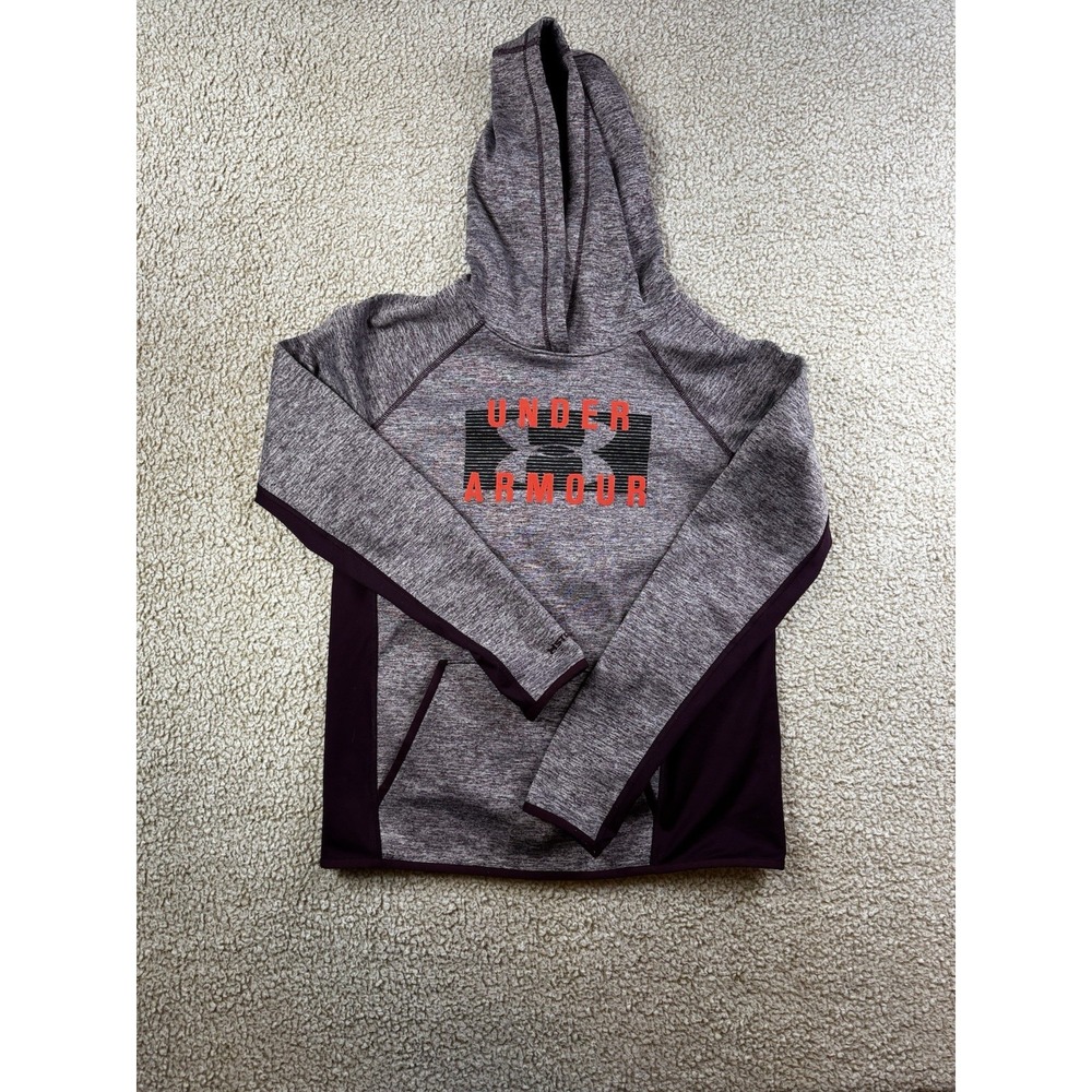 UNDER ARMOUR Storm Cold Gear Women's Ladies L/S Loose Pullover Hoodie Maroon S